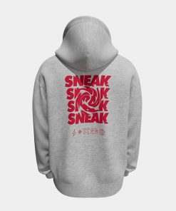 GREY SNEAK HOODIE - M